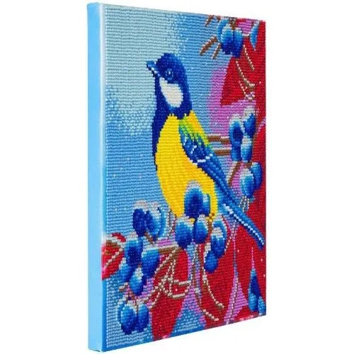 "Christmas Bird" Crystal Art Kit 30x30cm