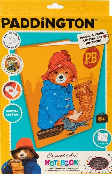 "Having A Picnic" Paddington Bear Crystal Art Notebook