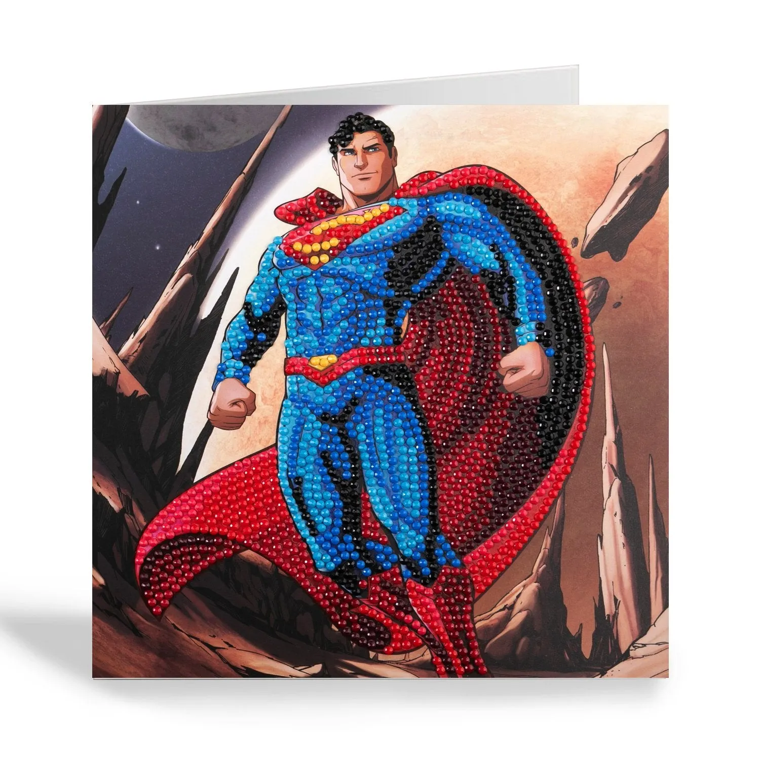 "Superman" DC Comics Crystal Art Card