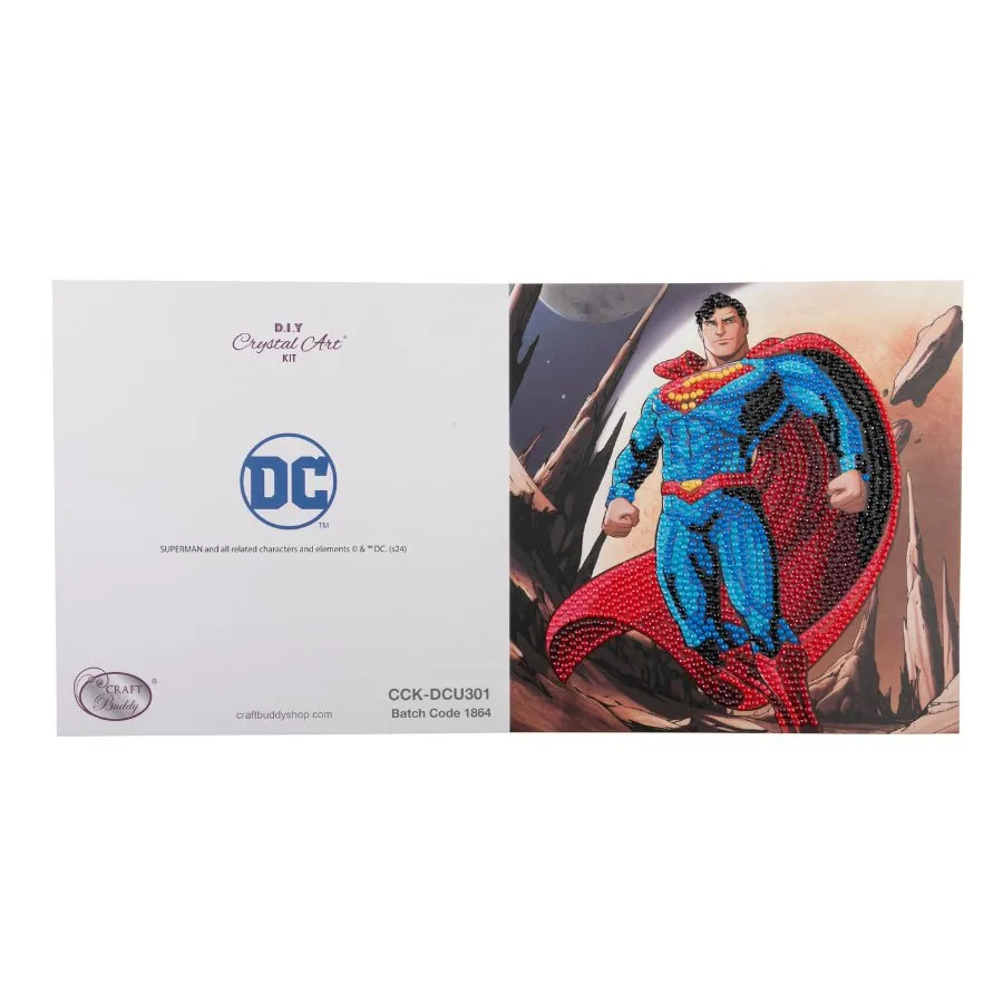 "Superman" DC Comics Crystal Art Card