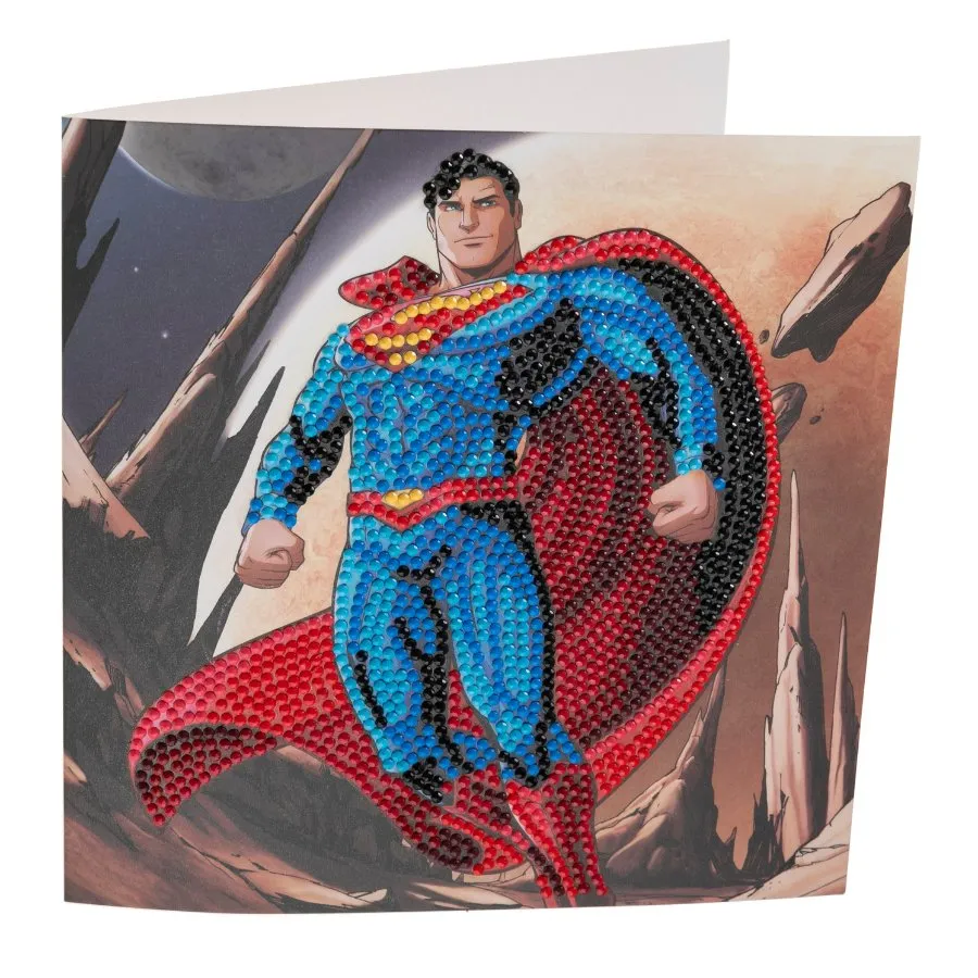 "Superman" DC Comics Crystal Art Card