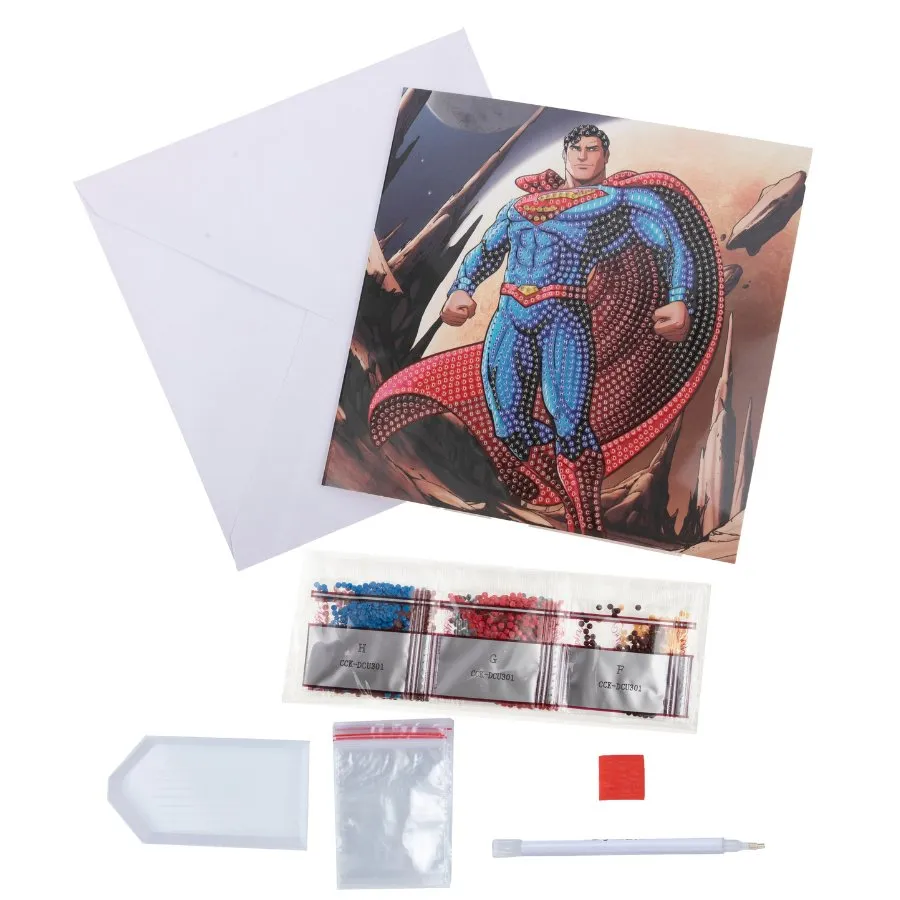 "Superman" DC Comics Crystal Art Card