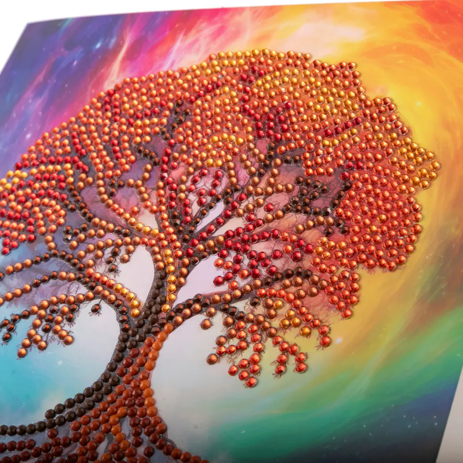 "Tree Of Life" Crystal Art Card 18x18cm