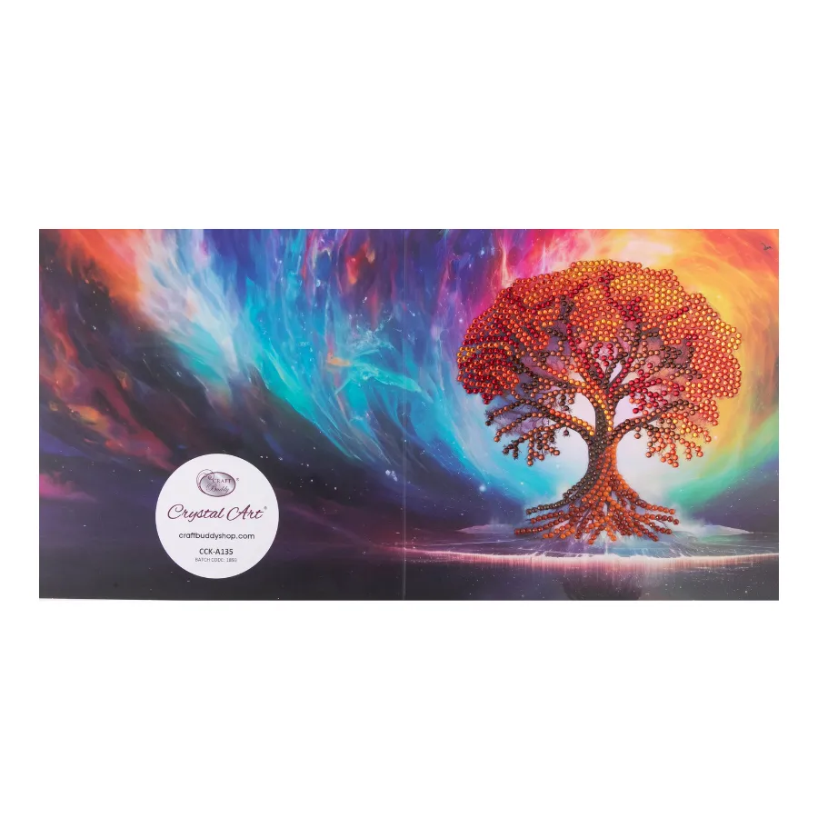 "Tree Of Life" Crystal Art Card 18x18cm