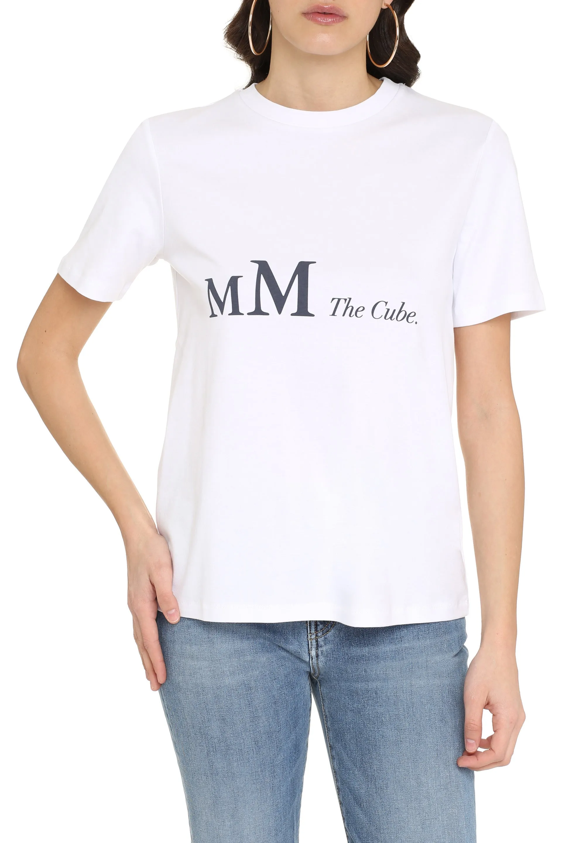 'S Max Mara Logo Print Crewneck T-Shirt