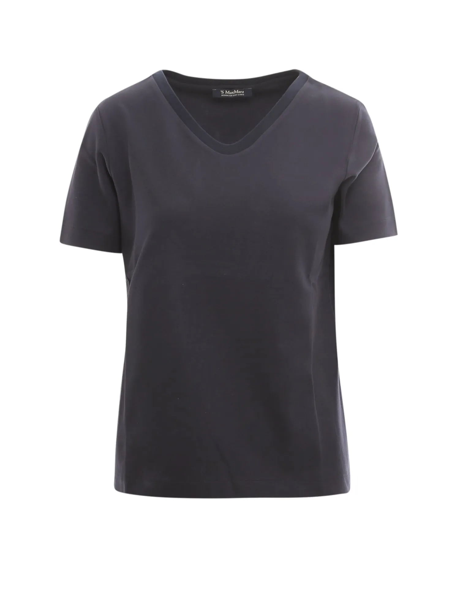 'S Max Mara Logo Printed V-Neck T-Shirt