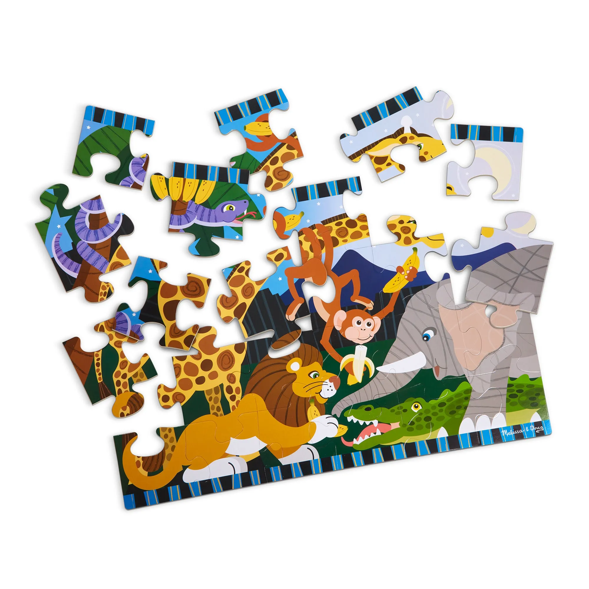 Safari Social Floor Puzzle - 24 Pieces