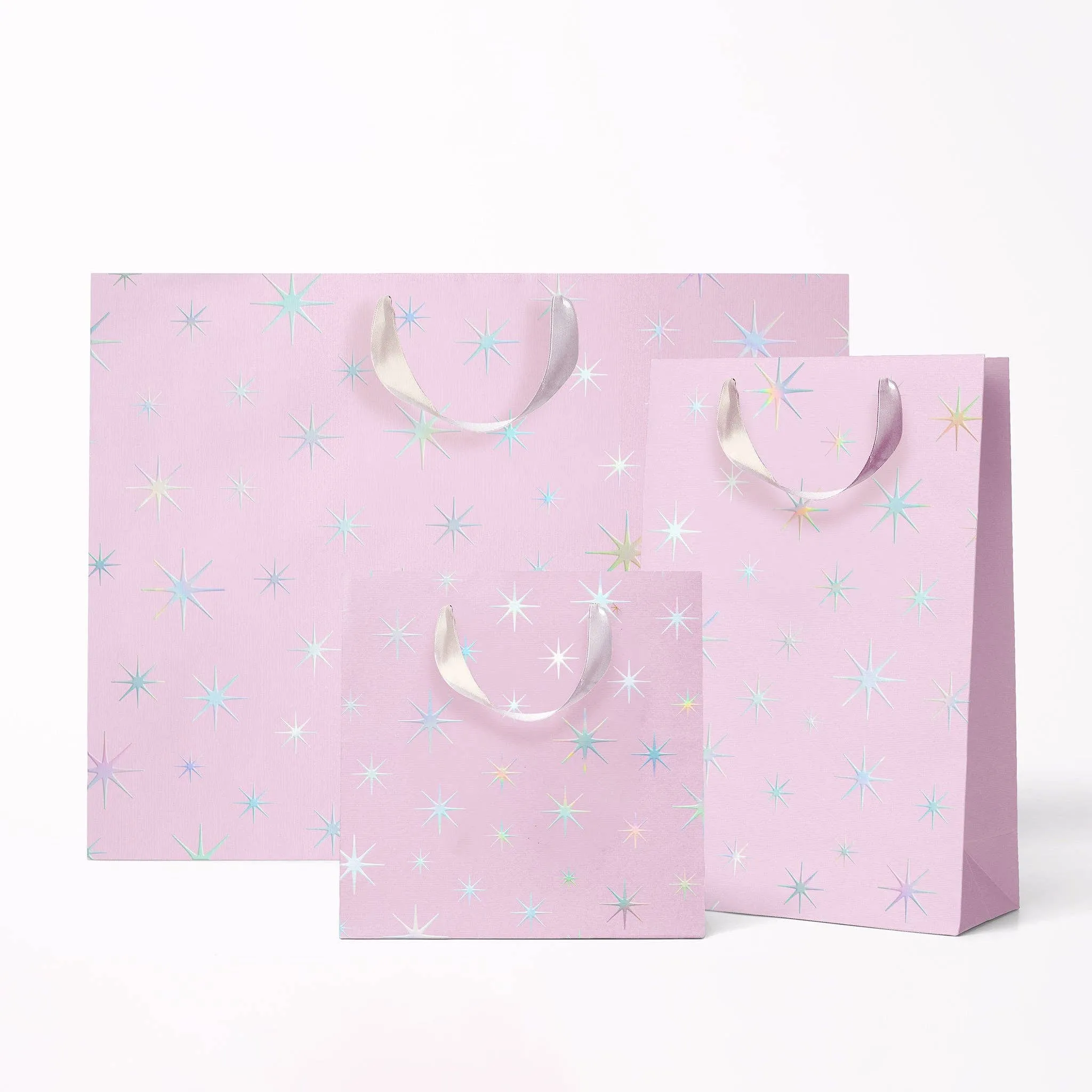 Starburst Medium Holographic Lilac Gift Bag