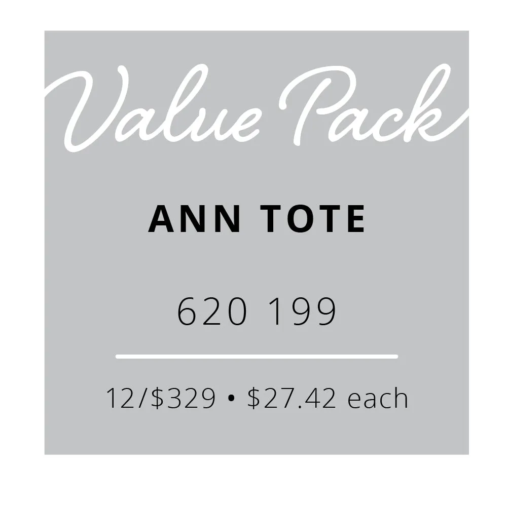 Value Pack Ann Tote | 12/$329 (Wholesale Only)