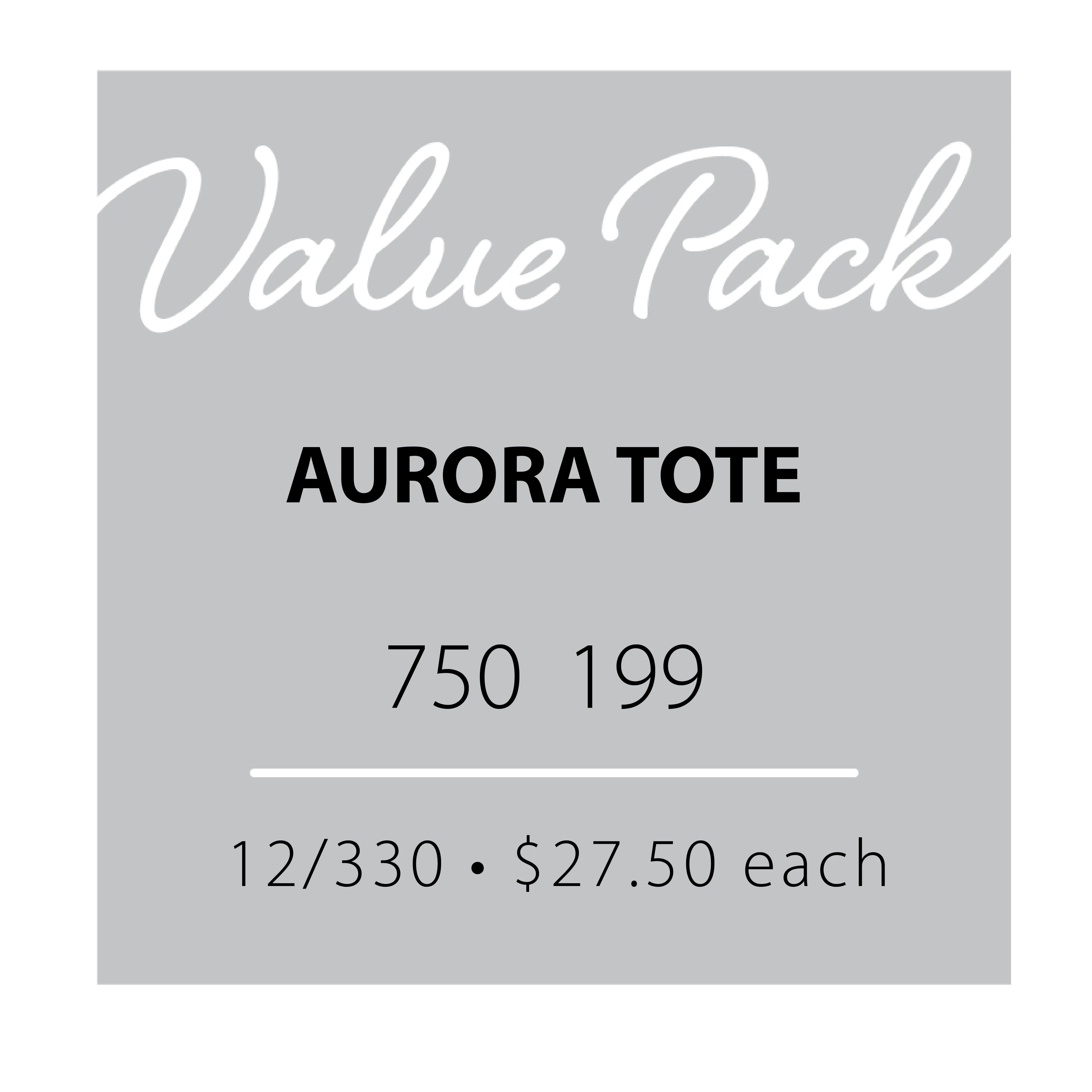 Value Pack Aurora Tote | 12/$330 (Wholesale Only)