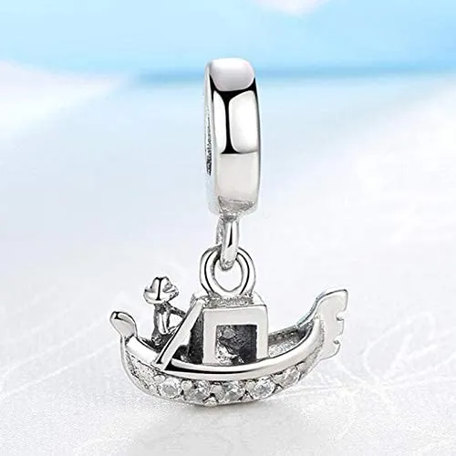 Venice Boat Dangle Pendant Charm